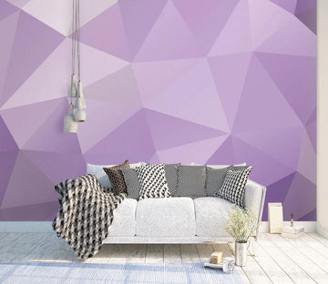 3D Purple Geometry 910 Wall Murals