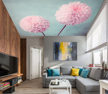 3D Pink Fresh Flower 2581 Assaf Frank Ceiling Wallpaper Murals
