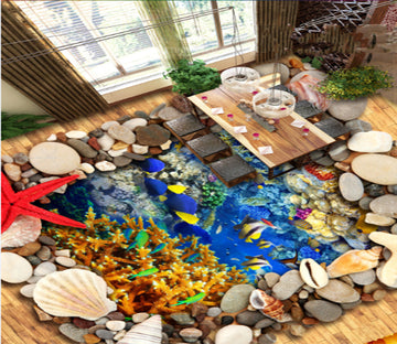 3D Beautiful Seabed 209 Floor Mural  Self-Adhesive Sticker Bathroom Non-slip Waterproof Flooring Murals