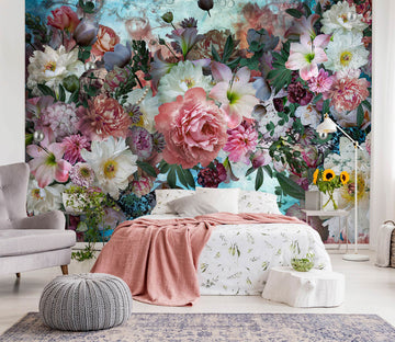 3D Pink Lily Flower 5203 Beth Sheridan Wall Mural Wall Murals