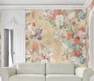 3D Peony Painting WG1026 Wall Murals