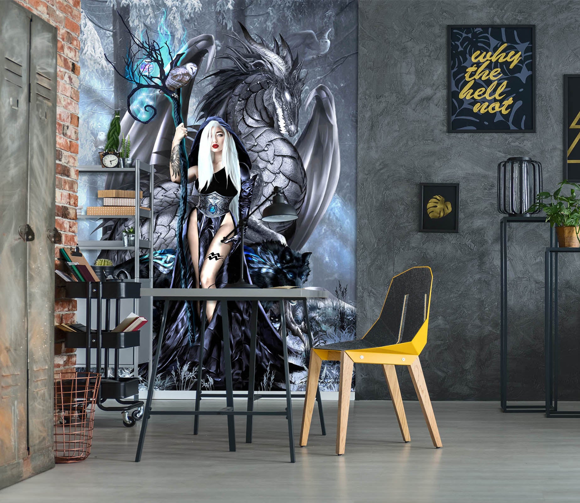 3D Dragon Girl 8121 Ruth Thompson Wall Mural Wall Murals