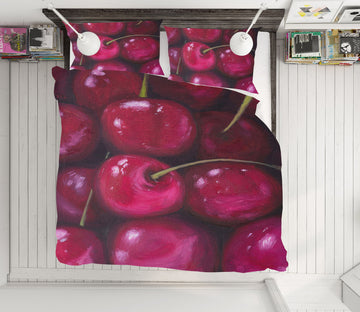 3D Cherry 1776 Marina Zotova Bedding Bed Pillowcases Quilt