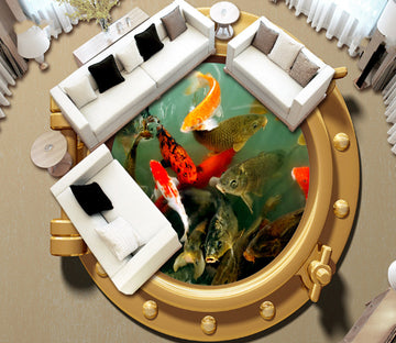 3D River Fish 483 Floor Mural  Wallpaper Murals Rug & Mat Print Epoxy waterproof bath floor