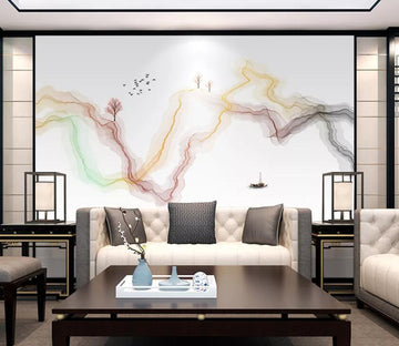 3D Colored Lines WC98 Wall Murals Wallpaper AJ Wallpaper 2 