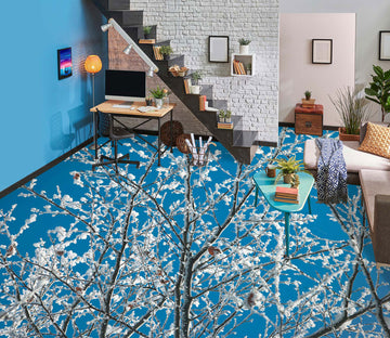 3D Snow Tree 9861 Assaf Frank Floor Mural  Wallpaper Murals Self-Adhesive Removable Print Epoxy
