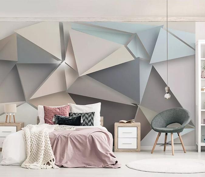 3D Color Geometry 045 Wall Murals Wallpaper AJ Wallpaper 2 
