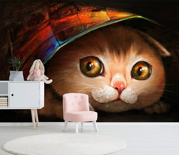 3D Graffiti Kitten 432 Wall Murals
