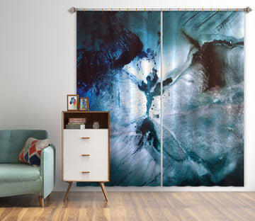 3D Blue Texture 378 Skromova Marina Curtain Curtains Drapes