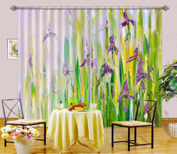 3D Purple Flower 348 Skromova Marina Curtain Curtains Drapes