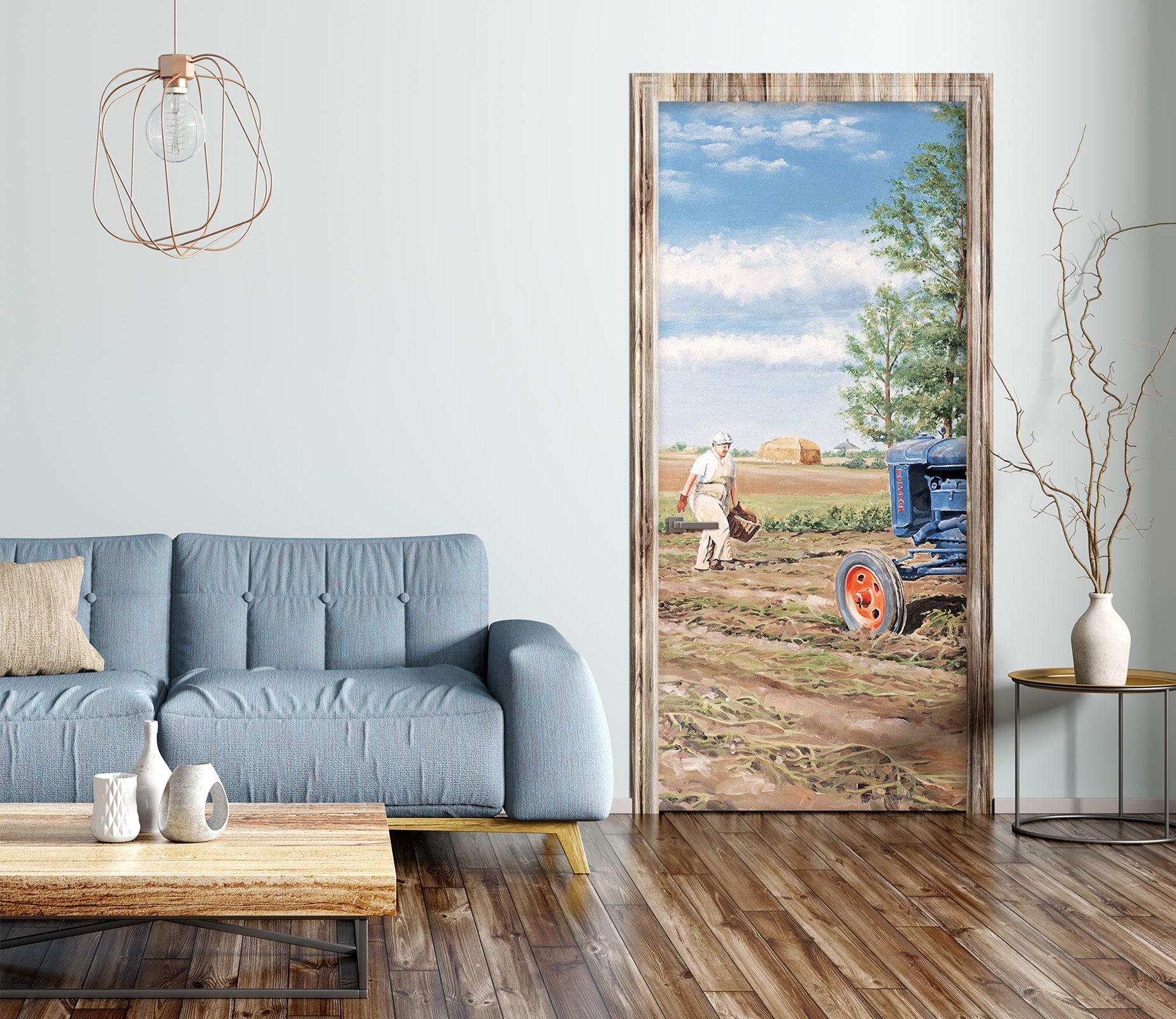 3D Arable Land 10388 Trevor Mitchell Door Mural