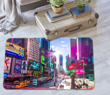 3D Colorful City 1010 Assaf Frank Rug Non Slip Rug Mat
