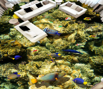 3D Underwater World 282 Floor Mural  Wallpaper Murals Rug & Mat Print Epoxy waterproof bath floor