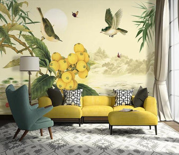 3D Green Leaf 437 Wall Murals Wallpaper AJ Wallpaper 2 