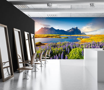 3D Purple Lavender 084 Wall Murals