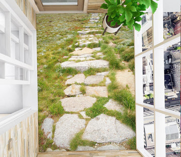 3D Stone Path In The Grass 396 Floor Mural  Wallpaper Murals Rug & Mat Print Epoxy waterproof bath floor