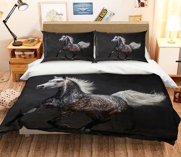 3D Running Horse 061 Bed Pillowcases Quilt