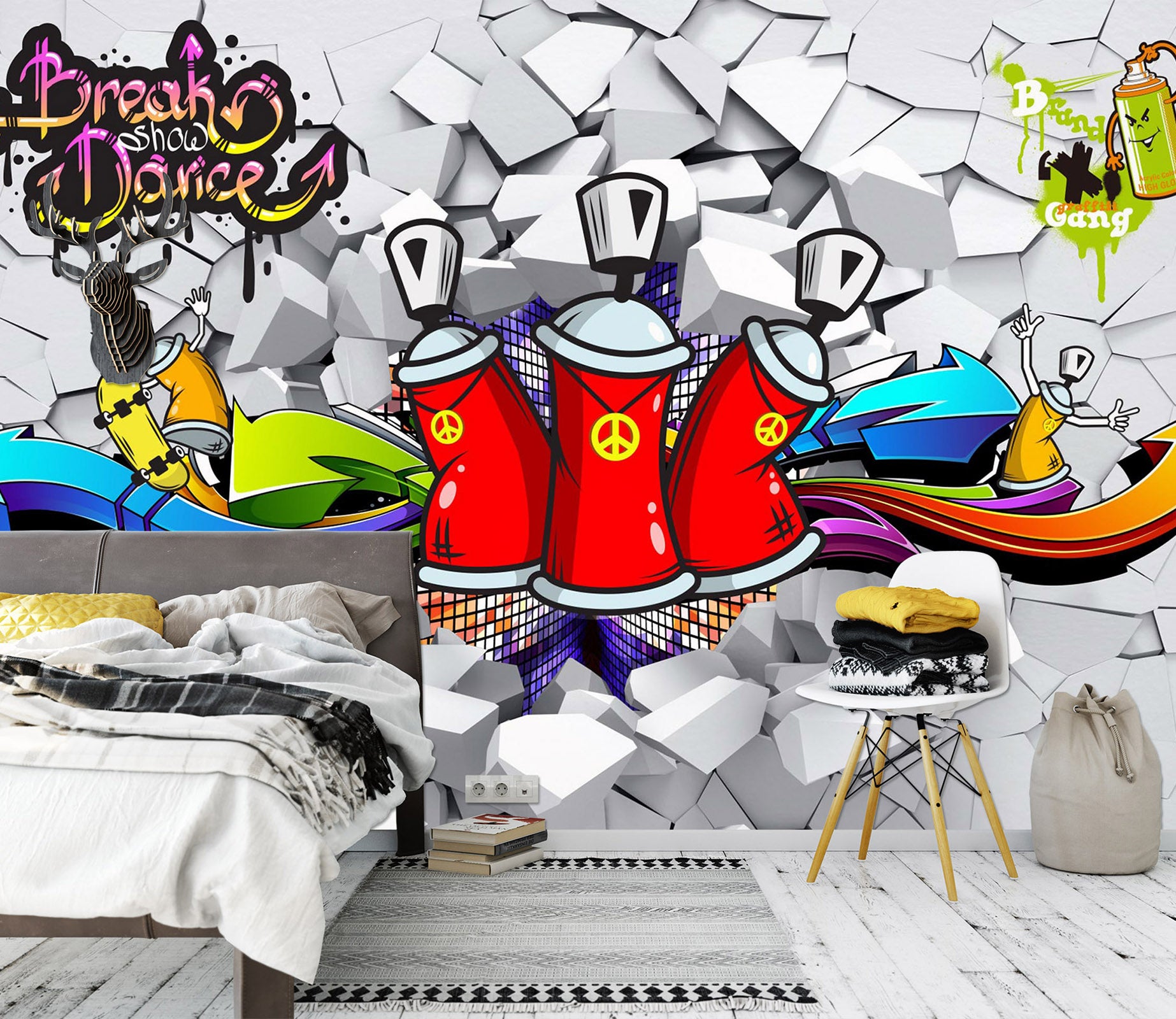 3D Cola Bottle 1615 Wall Murals