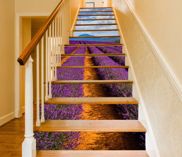 3D Rich And Charming Lavender 499 Stair Risers