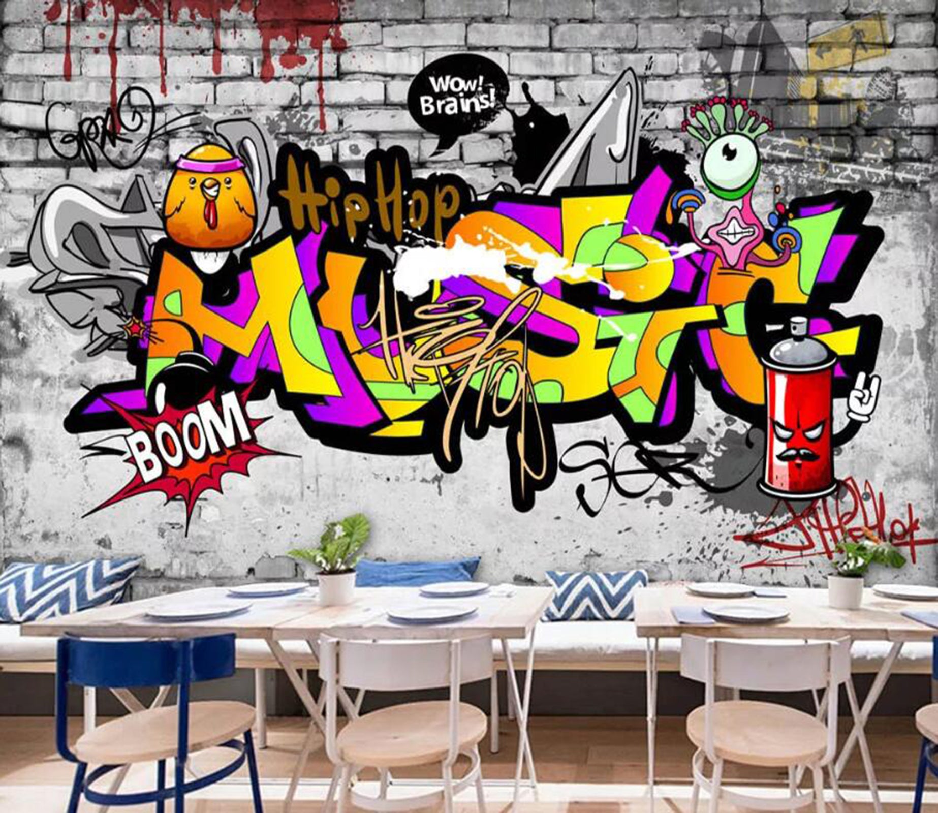 3D Colored Letters WC32 Wall Murals Wallpaper AJ Wallpaper 2 