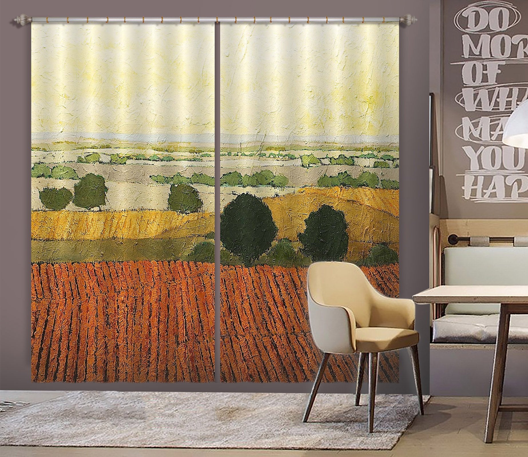 3D Autumn Field 120 Allan P. Friedlander Curtain Curtains Drapes Wallpaper AJ Wallpaper 