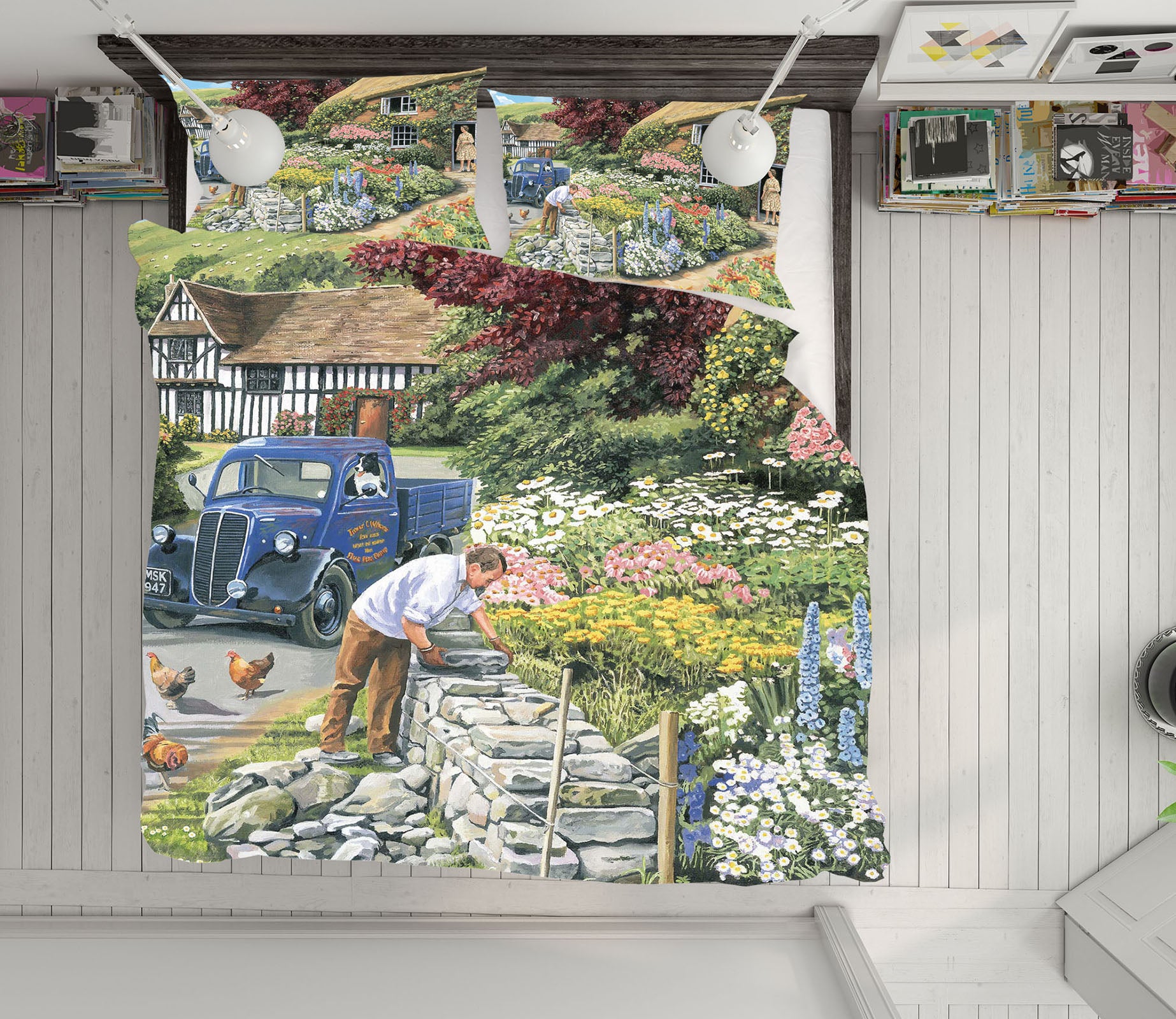 3D Drystone Walling 2022 Trevor Mitchell bedding Bed Pillowcases Quilt