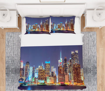 3D Night Building 8601 Assaf Frank Bedding Bed Pillowcases Quilt
