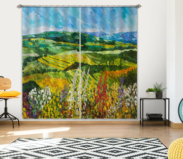 3D Flowers Everywhere 047 Allan P. Friedlander Curtain Curtains Drapes