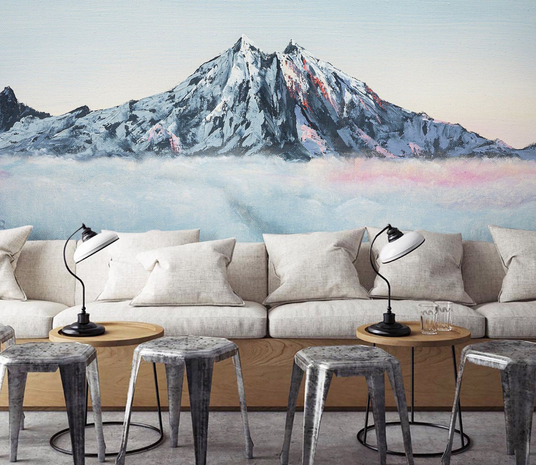 3D Mountain Peak 1399 Marina Zotova Wall Mural Wall Murals
