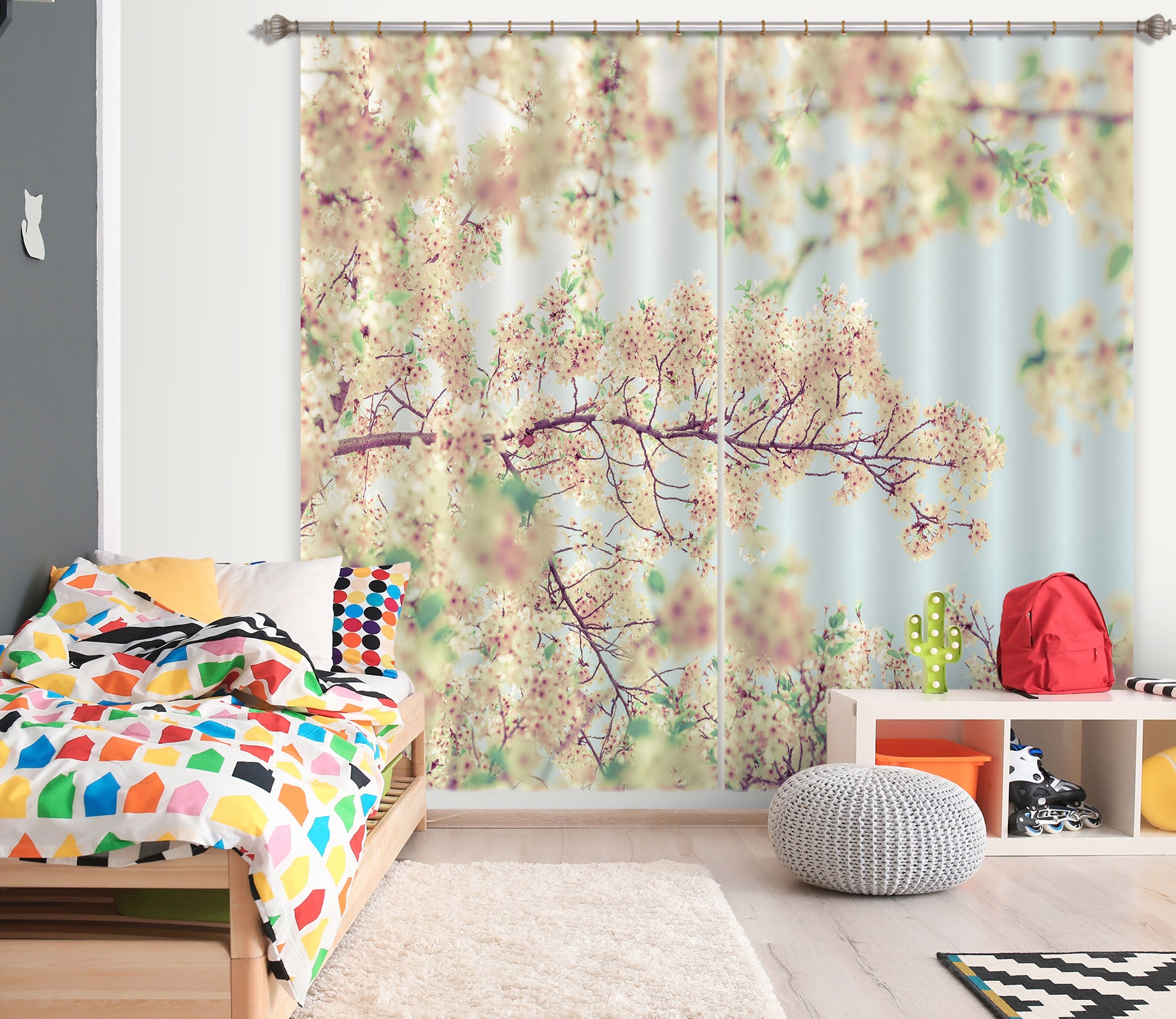 3D Flower Branch 6541 Assaf Frank Curtain Curtains Drapes