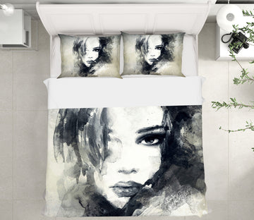 3D Ink Ppainting Model 006 Bed Pillowcases Quilt