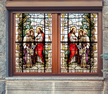 3D Small Fish 149 Window Film Print Sticker Cling Stained Glass UV Block