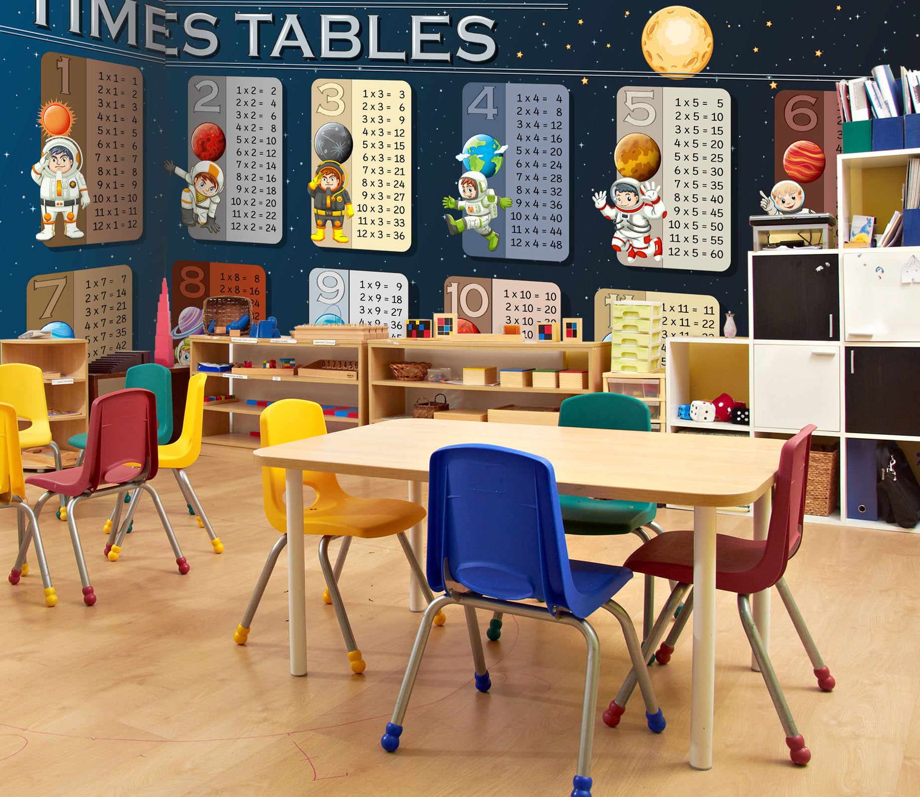 3D Astronaut Number 182 Wall Murals