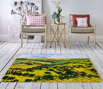 3D Deep Valley 1055 Allan P. Friedlander Rug Non Slip Rug Mat
