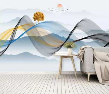 3D Color Wave WC84 Wall Murals Wallpaper AJ Wallpaper 2 