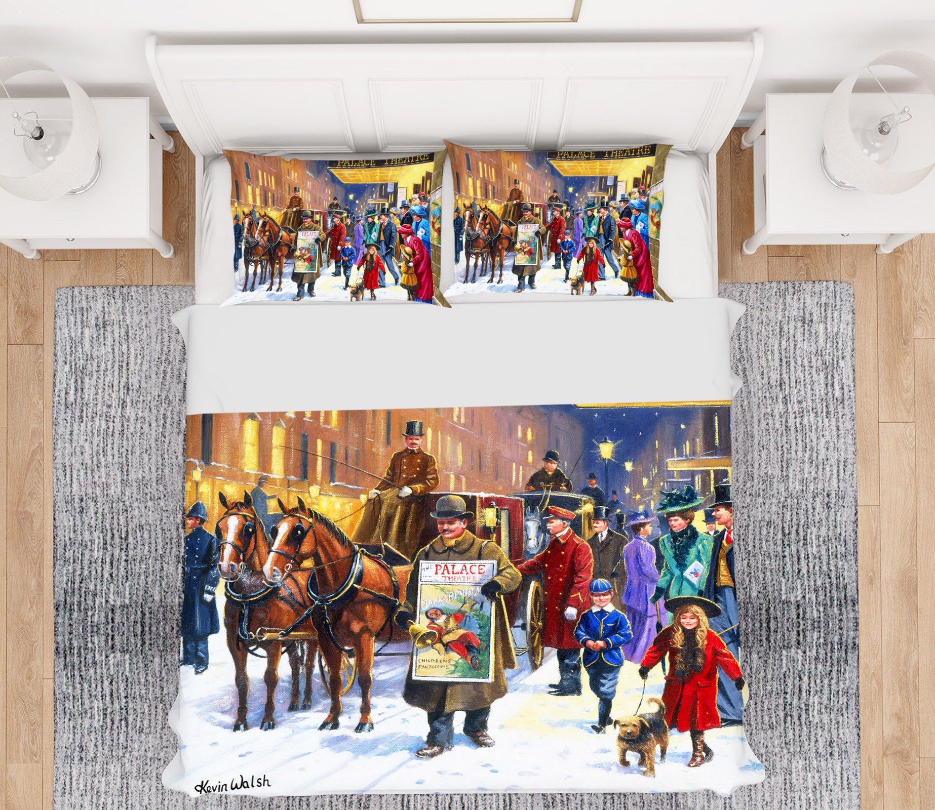 3D Crowd Snow 12510 Kevin Walsh Bedding Bed Pillowcases Quilt