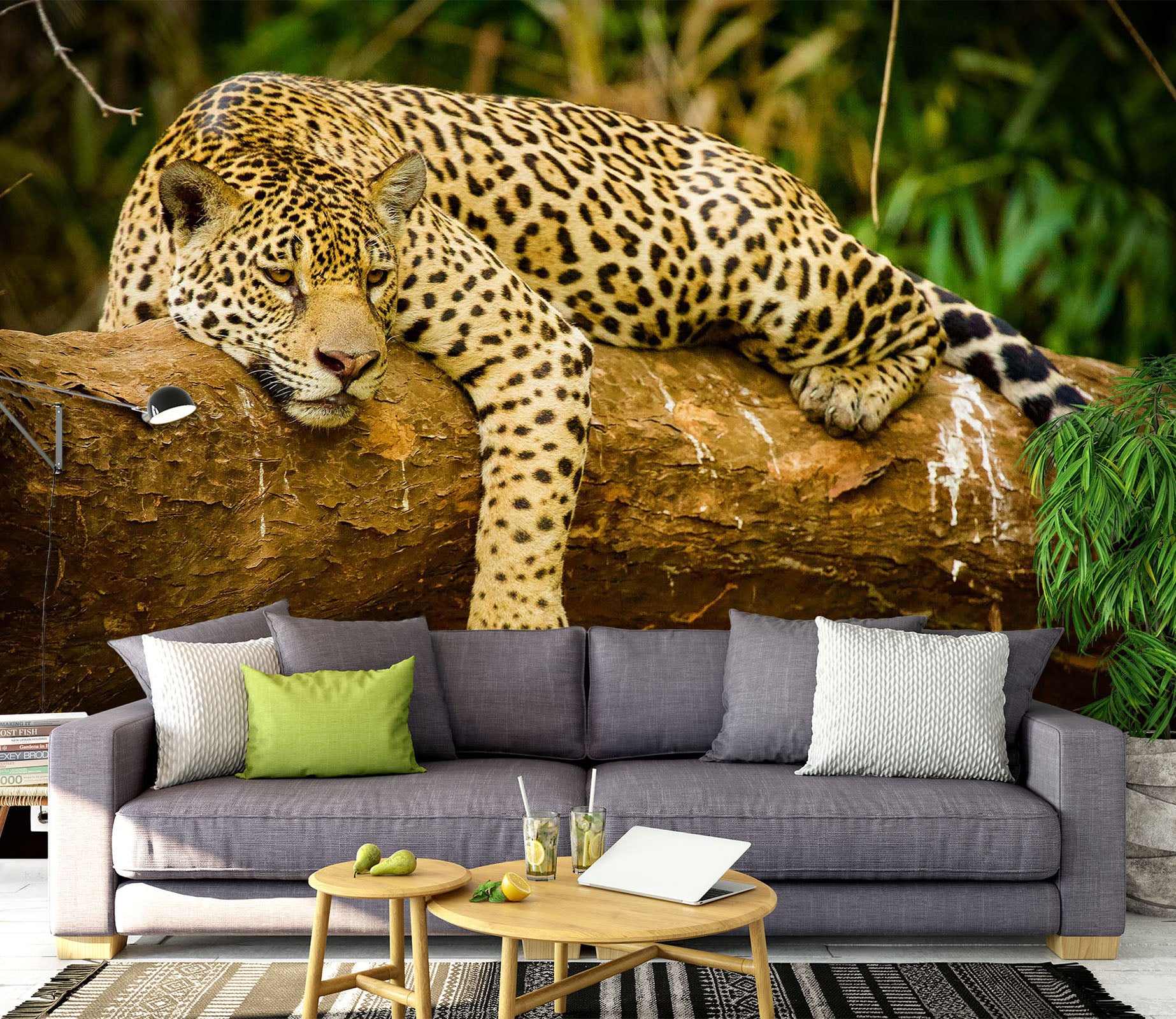 3D Leopard 1475 Wall Murals