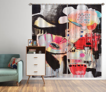 3D Petal Art Texture 2374 Misako Chida Curtain Curtains Drapes