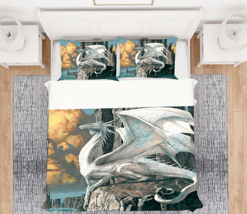 3D White Dragon 6211 Ciruelo Bedding Bed Pillowcases Quilt