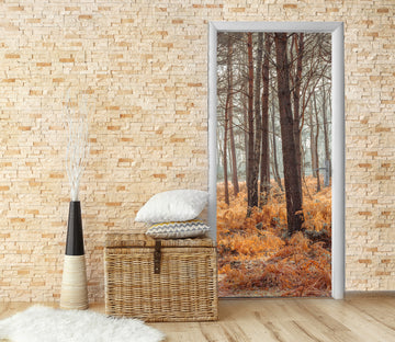 3D Yellow Weeds 5131 Assaf Frank Door Mural