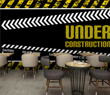 3D Yellow Letters WC048 Wall Murals