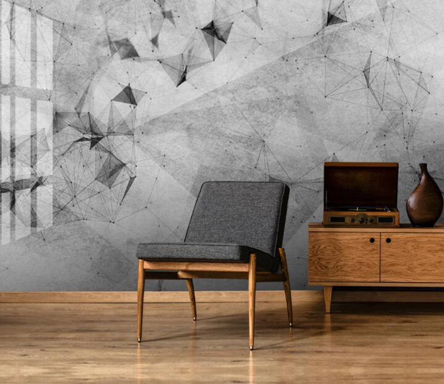 3D Gray Pattern Texture 434 Wall Murals