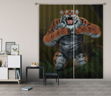 3D Tigerilla 081 Vincent Hie Curtain Curtains Drapes