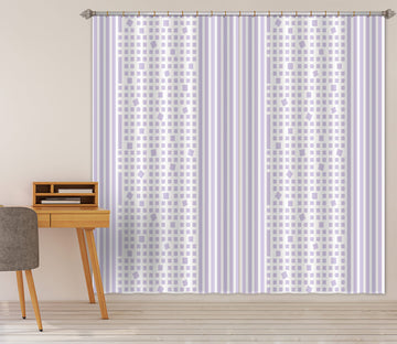 3D Light Purple Pattern 98121 Kasumi Loffler Curtain Curtains Drapes