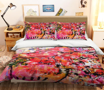 3D Red Painting 1181 Misako Chida Bedding Bed Pillowcases Quilt Cover Duvet Cover