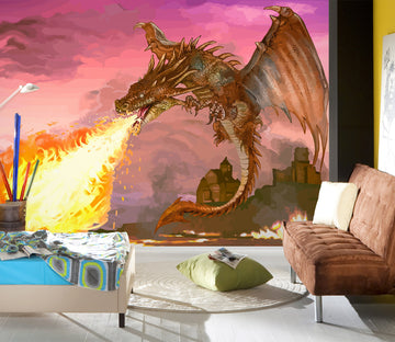 3D Dragon Spitfire 57140 Wall Murals