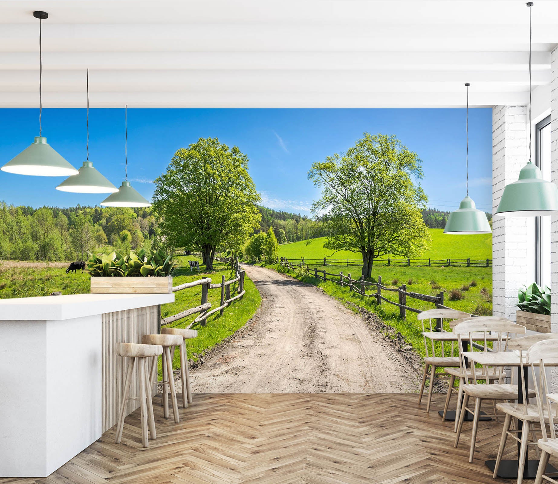 3D Tree Path 57221 Wall Murals