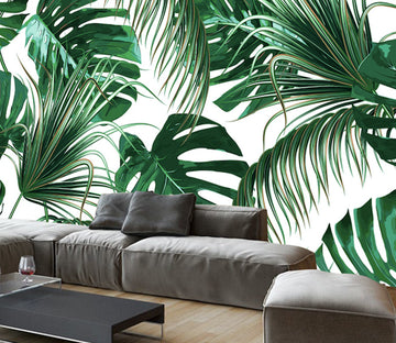 3D Forest Leaves WG283 Wall Murals