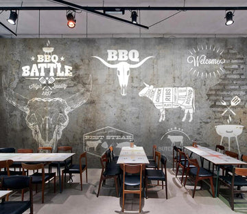 3D Animal Outline 565 Wall Murals