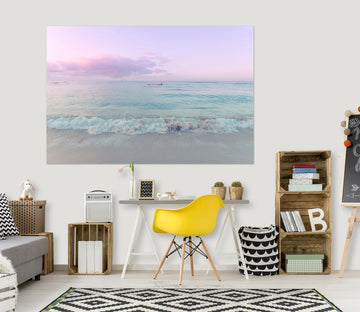 3D Purple Sky 024 Noirblanc777 Wall Sticker